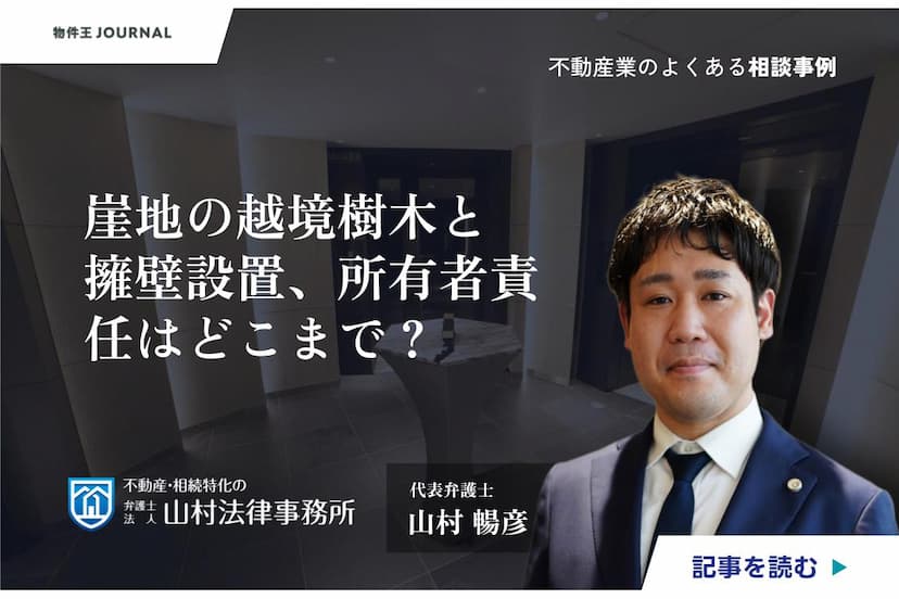 崖地の越境樹木と擁壁設置、所有者責任はどこまで?【弁護士解説:不動産相談事例11】